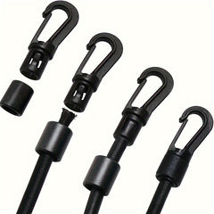 10-20 Pack 8mm Elastic Water Resistant Rope Hooks for Kayaks