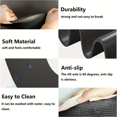 Thicken Yoga Mat w/ Carrying Bag & Strap Non Slip Fitness Mat 72x24x0.4in