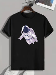 Men's Astronaut Print Slim Fit T-shirt