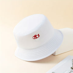 Mushroom Printed Bucket Hat Unisex Couple Fisherman Cap