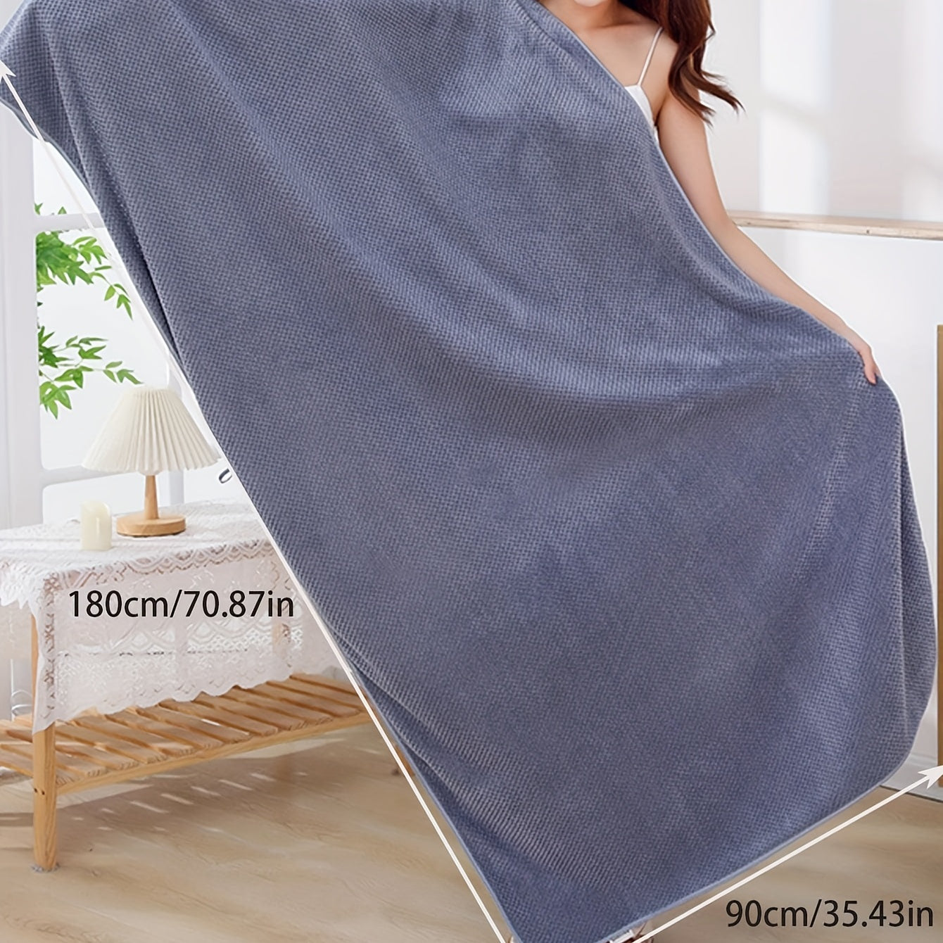 Soft Absorbent Bath Sheet Large Towel Skin Friendly Bathroom Use