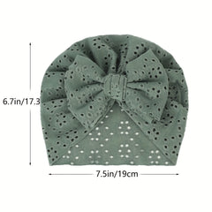 Infant Baby Hat Summer Hollow Out Hat With Bow