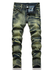 Boys Vintage Skinny Slim Fit Washed Denim Jeans Kids Clothing