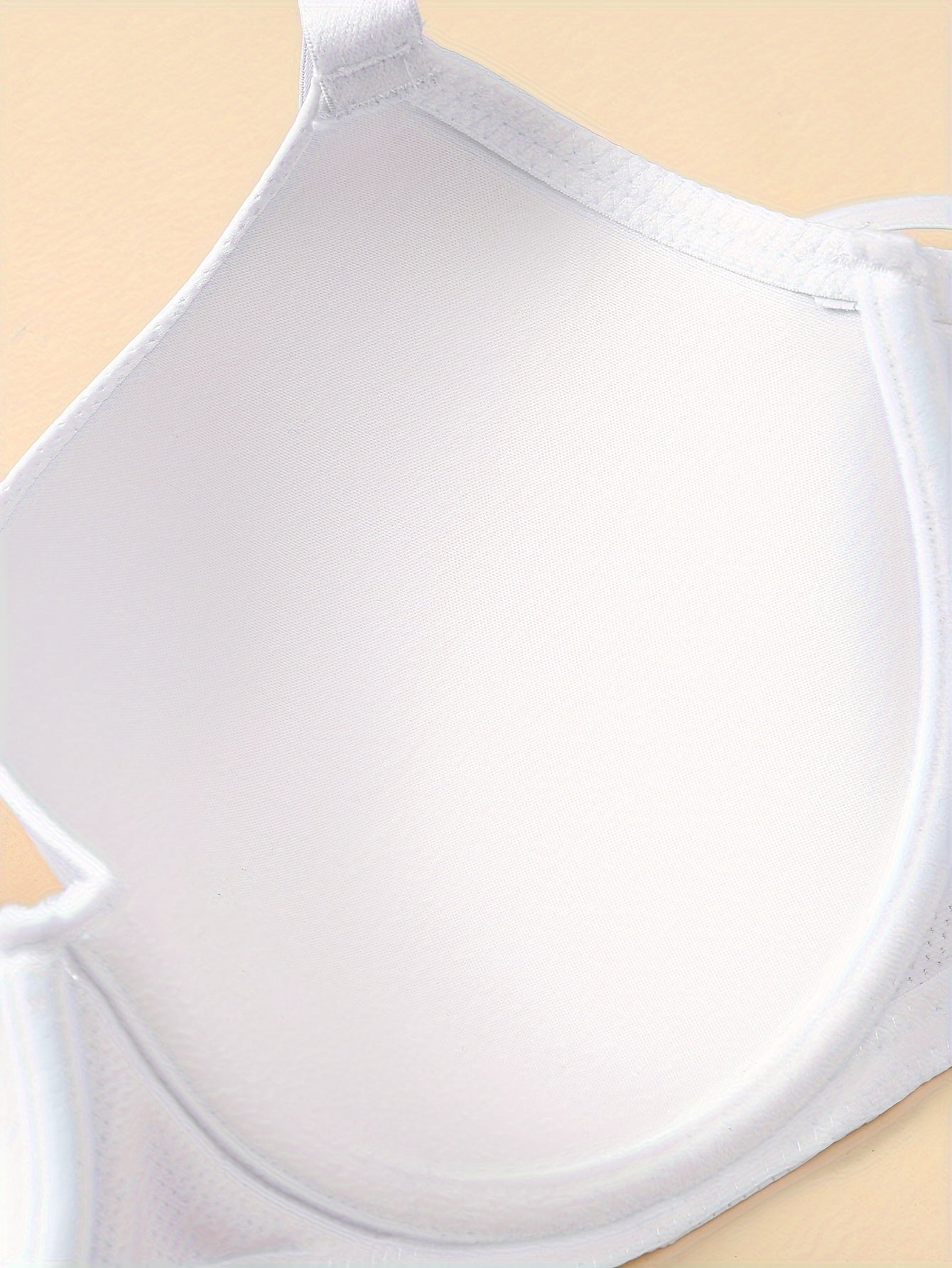 3 Pack Plus Size Rhinestone Decor Seamless Padded Bra Set