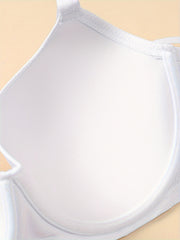 3 Pack Plus Size Rhinestone Decor Seamless Padded Bra Set