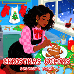 Christmas Adult Coloring Book Santa Reindeer Snowman & Holiday Scenes