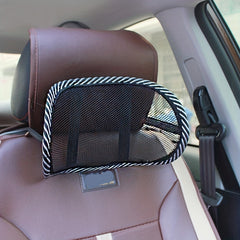 Car Headrest Mesh Neck Pillow Breathable Mini Waist Pillow