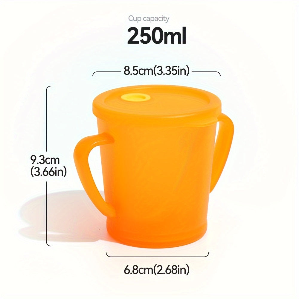 250ml Solid Water Cup With Straw Leakproof Bottle Outdoor Sports Travel
