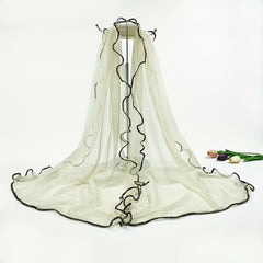Sparkly Ruffles Scarf Solid Hijab Turban Travel Beach Towel