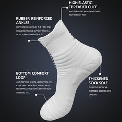 3 Pairs Men's Sport Socks Mesh Comfy Breathable for Training Running