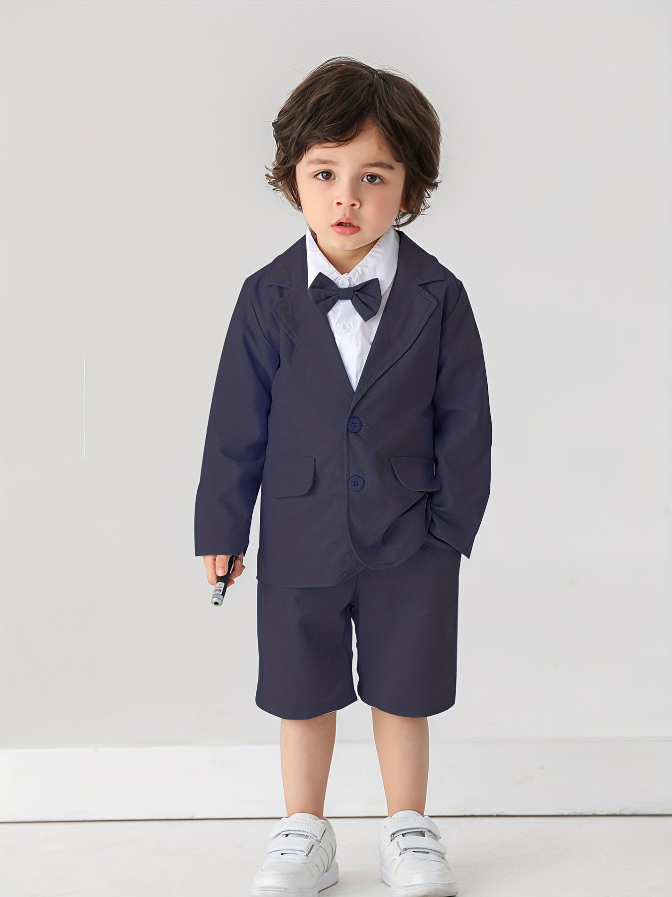 Baby Boys Gentleman 2pcs Set Bow Shirt & Pants