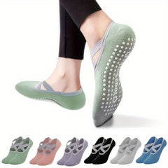 Professional Yoga Socks Women's Boat Socks Fitness Pilates Non-slip