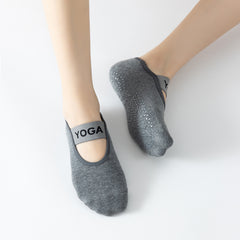 Women's Dew Instep Wide Elastic Band Monogrammed Yoga Socks