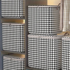 1pc Clothes Quilt Moving Bag with Handle Storage Box Organizer