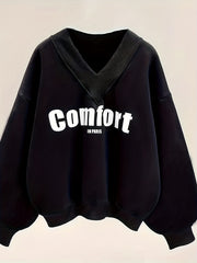 Girls V Neck Sweatshirts for Sports Casual Outfits