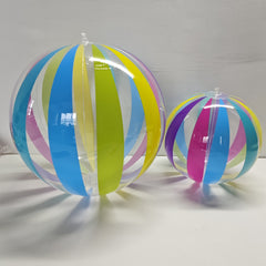 2pcs Striped Beach Balls Large and Small Outdoor Decoration