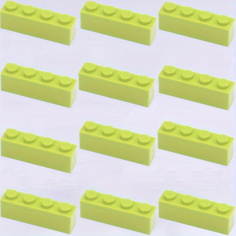 12 PCS 1X4 Thick High Wall Bricks Building Blocks Set