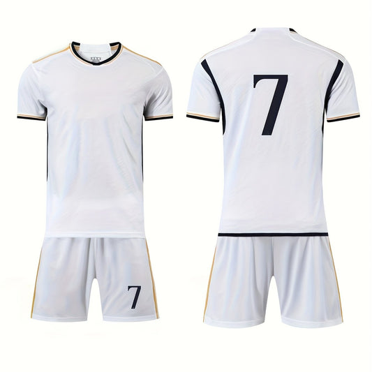 Kids 2pcs Comfortable Soccer Jersey Sets for Sports Training