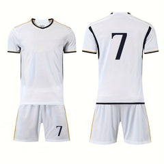 Kids 2pcs Comfortable Soccer Jersey Sets for Sports Training