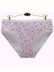 6pcs Floral Print Briefs Stretchy Intimates Panties Women's Lingerie