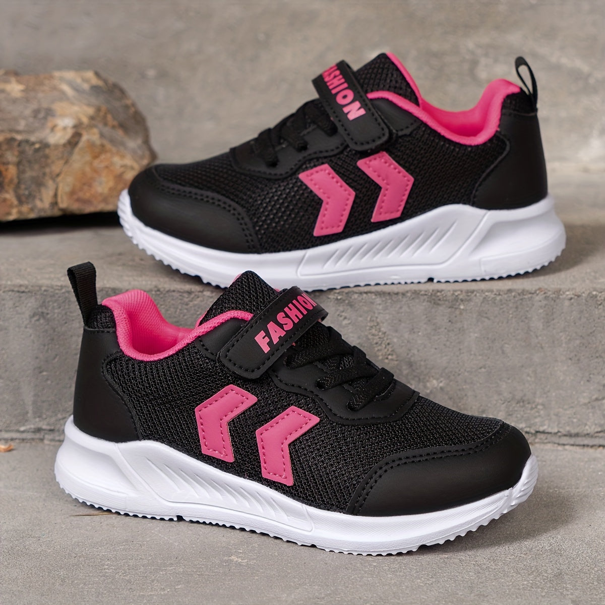Girls Casual Low Top Mesh Sneakers Breathable Lightweight Shoes