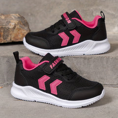 Girls Casual Low Top Mesh Sneakers Breathable Lightweight Shoes
