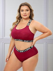 Sports Lingerie Set - Halter Neck Bra & Underwe