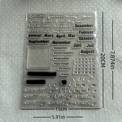 Clear Stamp For Scrapbooking And Card Making