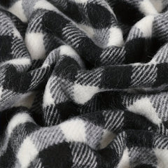 Vintage Plaid Print Scarf & Shawl Windproof Head Wrap Warm Scarves