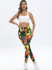 Colorful Print Casual Yoga Pants High Stretch Leggings