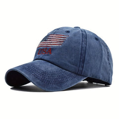American Flag Baseball Cap Classic Hat Adjustable Trucker Unisex Headwear
