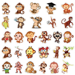 50pcs Monkey Doodle Waterproof Sticker DIY Creative Toys