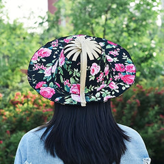 Portable Bamboo Hat for Women with Built in Fan