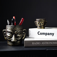 Chinese Style Souvenir Bookcase Desktop Pen Holder Storage Art Decoration