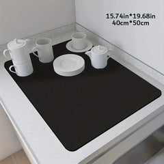 Coffee Machine Seat Mat Hide Stains Bowl Dish Drying Placemat