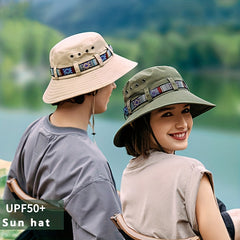 Western Cowboy Sun Protection Bucket Hat for Outdoor Travel Fishing