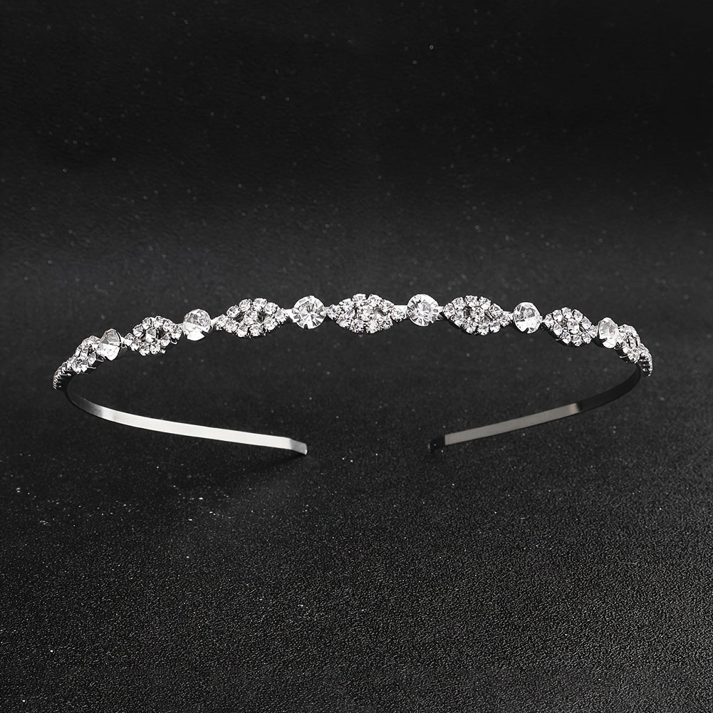 Rhinestone Crown Headband Party Decor Princess Tiara Wedding Birthday
