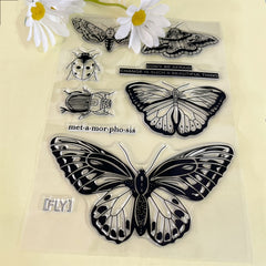 Butterfly Silicone Stamps for Crafting