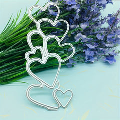 Heart Border Metal Die Cuts For Scrapbooking Hollow Hearts Frame