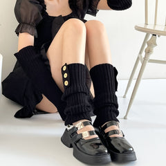 Women's Buttoned Leg Warmers