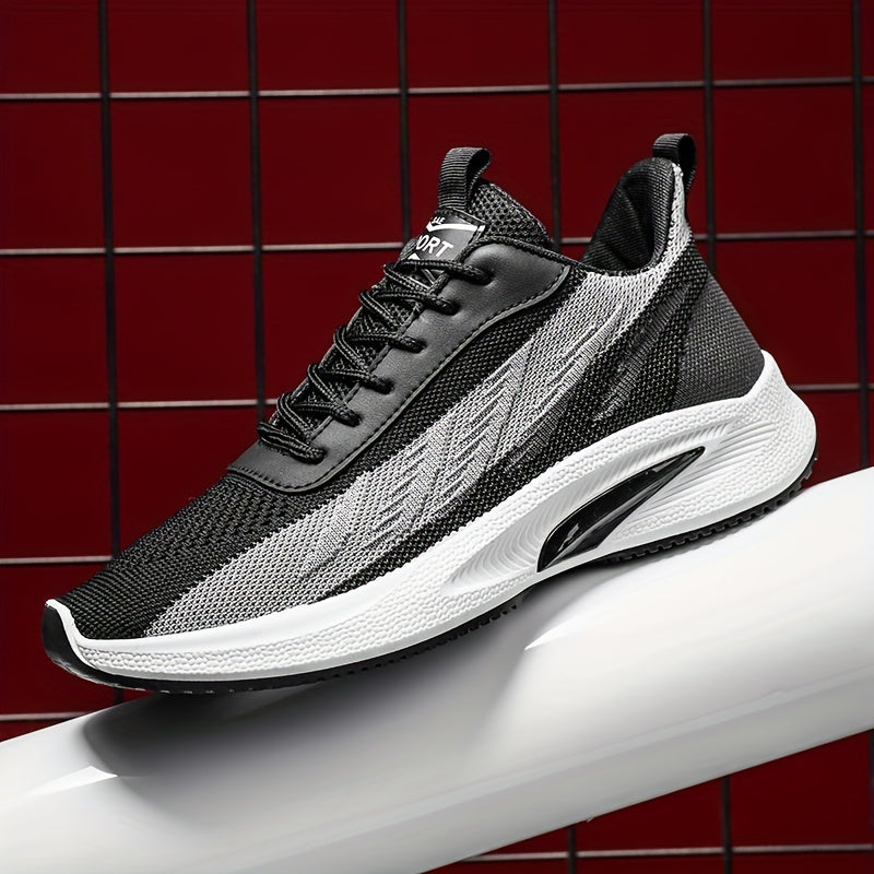 Men's Knit Athletic Shoes for Running Gym Sneakers