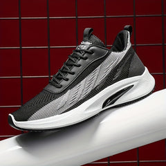 Men's Knit Athletic Shoes for Running Gym Sneakers