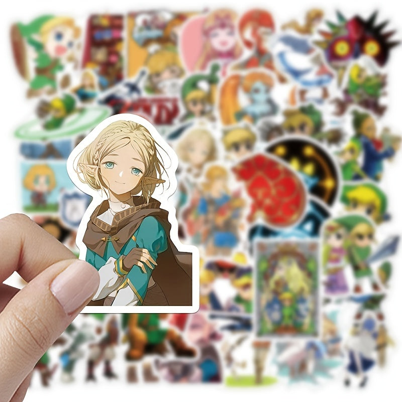 50pcs Cartoon Anime Waterproof Stickers DIY Creative Toys Laptop Skateboa