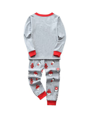 Boys 2pcs Tractor Print Pajamas Set