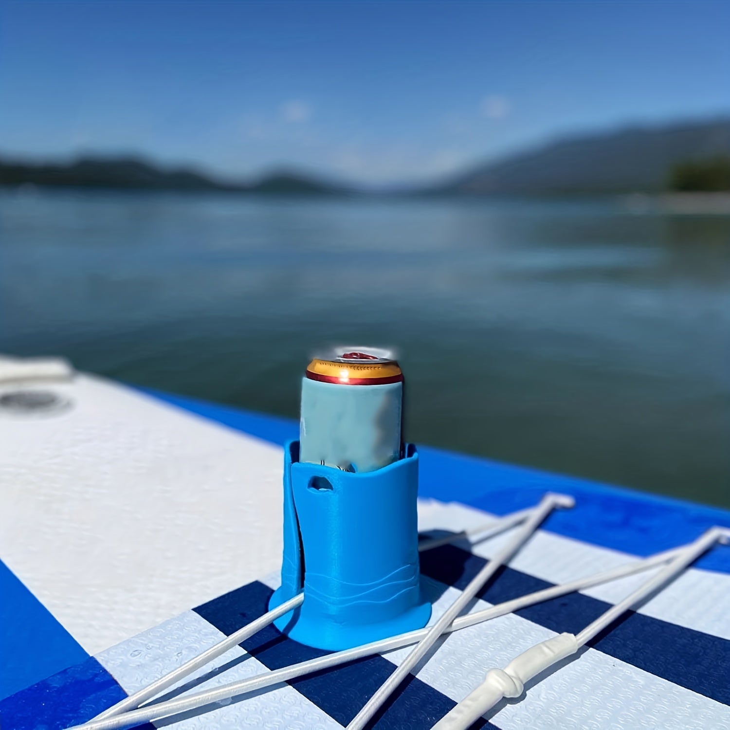 Silicone Surfboard Water Bottle Holder Cup Rack Drawstring Fixed Accessories