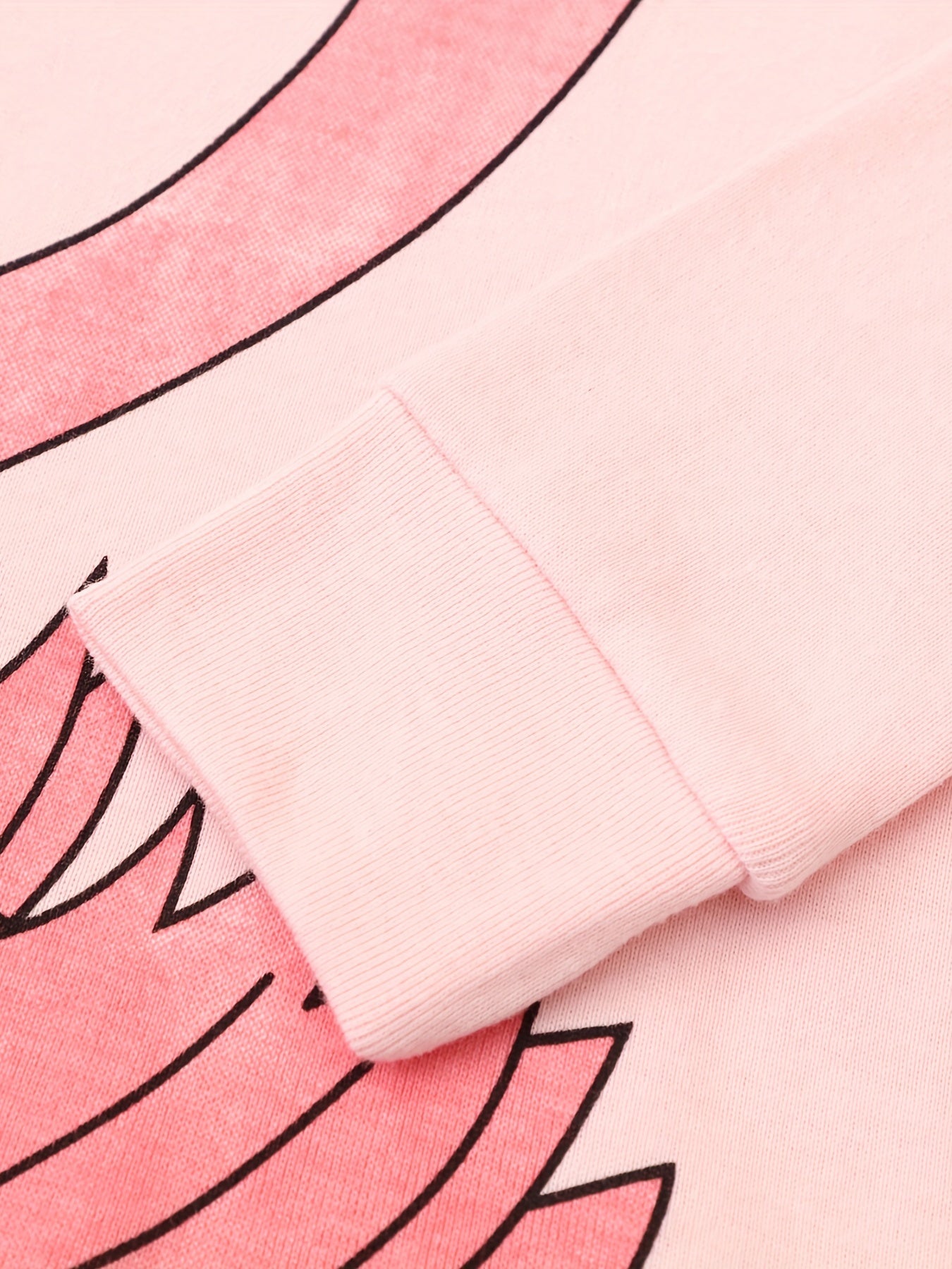 2pcs Toddler Girls Flamingo Graphic Pjs Set