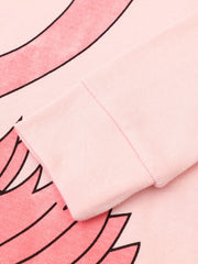 2pcs Toddler Girls Flamingo Graphic Pjs Set