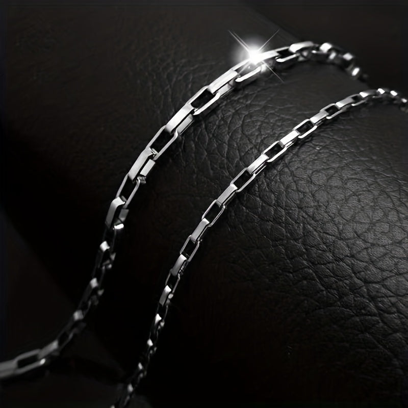 Titanium Steel Necklace Long Box Chain Men's Women's Jewelry