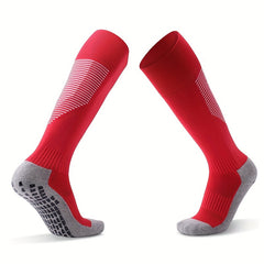 Non Slip Long Sports Socks For Soccer Football Over The Calf