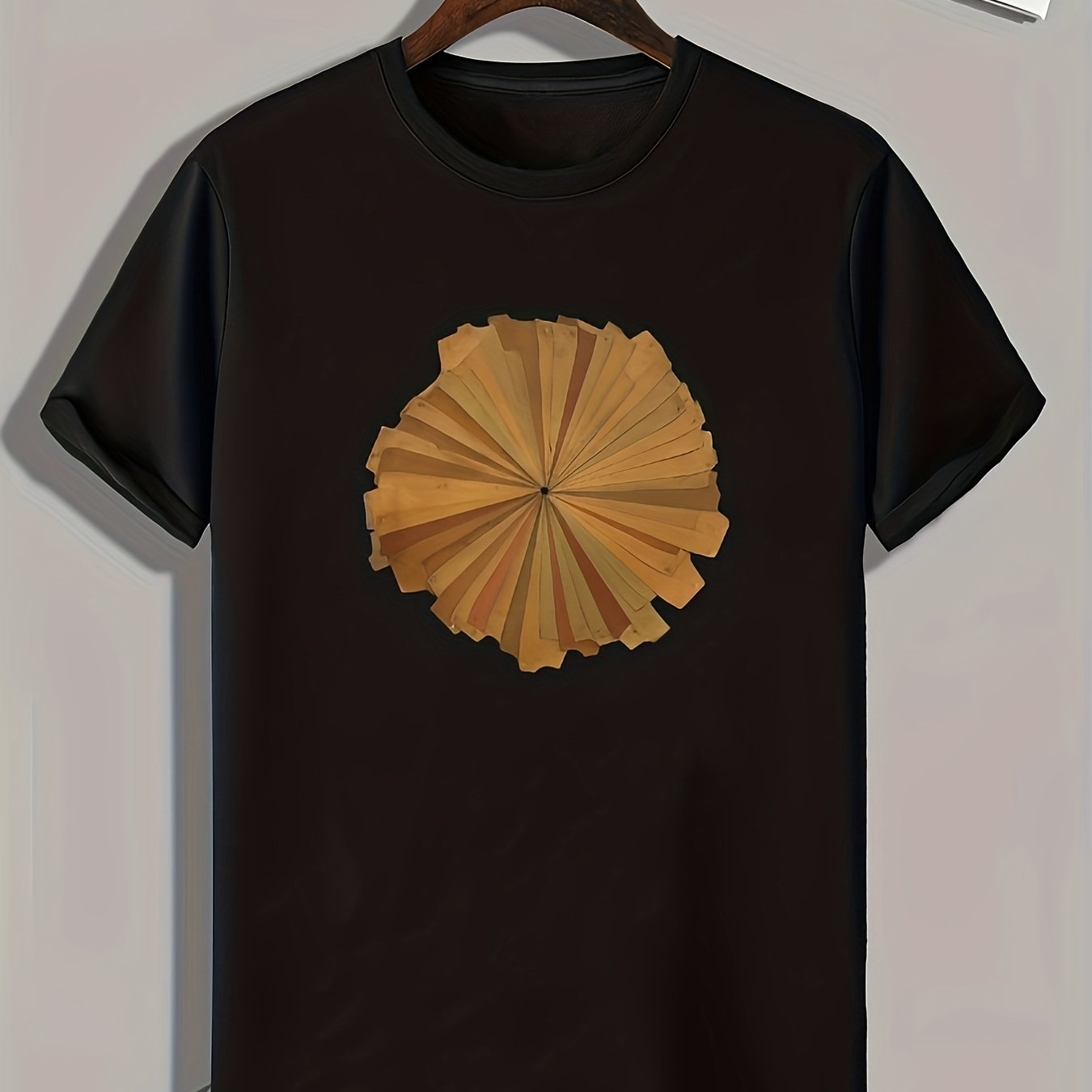 Pattern Print Men's Sports T-shirt Graphic Tee